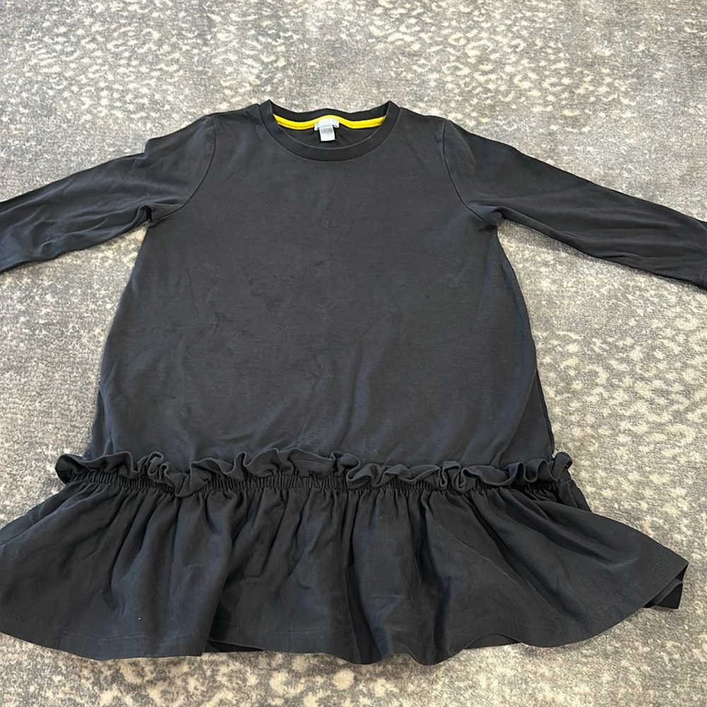 COS DRESS/ SWEAT SHIRT DARK GREY KIDS SIZE 4/6